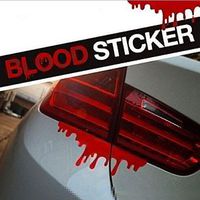 Car Sticker,sakd Red Blood Car Stickers Reflective Car Decals Light Bumper Body Sticker Decal,Picture Stickers Make Your car More Fashionable