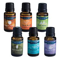 Airomé Essential Oil Blends Bundle, Set of Six 15 ml Therapeutic Grade Essential Oil Blends | Guard Against, Citrus Boost, Buzz Along, Well Balanced, Breathe in, Serene & Still Blends