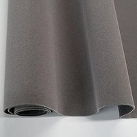 PinShang 45 x 200cm Self-Adhesive Contact Paper Velvet Flock Liner Jewelry Craft Fabric Peel Stick Dark Gray