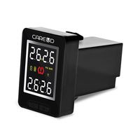 HUAHAT HuaHat U912 Tire Pressure Monitor System TPMS Real Time Pressure Temperature 4pcs RF Sensors Internal/External Blind Hole for Toyota 5 Year Battery (for Honda, w/4pcs External sensors)