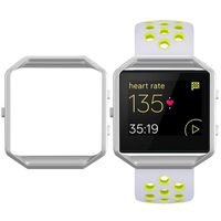 SKYLET Compatible with Fitbit Blaze Band with Frame, Breathable Replacement Sport Band Compatible with Fitbit Blaze Men Women Large Small (No Tracker)