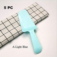 Wonderful Deluxe Disposable Plastic Tableware Premium Cake Knives Cutlery For Party & BBQ - 5 PC (A-Light Blue)