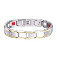 XINJIA Magnetic Bracelet Arthritis Pain Relief Titanium Magnetic Therapy Bangles Man Health Care Elements Magnets Wristband