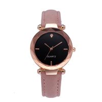 Kasenxet Latest Explosion Fashion Temperament Women's Leather Casual Watch Luxury Analog Quartz Crystal Watch