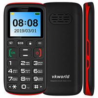 ZYSUS Z3 Feature Phone, 1.77 inch Screen, 1000mAh Battery, SpreadTrum SC6531, SOS, Key Lock, Dual SIM, FM, Torch, Bluetooth, Russian Keyboard (Black) (Color : Red)