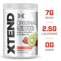 XTEND Original BCAA Powder Strawberry Kiwi Splash | Sugar Free Post Workout Muscle Recovery Drink with Amino Acids | 7g BCAAs for Men & Women | 30 Servings