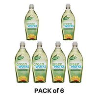 Green Works Natural Dishwashing Liquid Original Scent Value Pack, 22 fl oz Total (Packaging May Vary) - PACK of 6