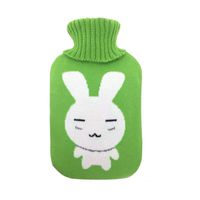 Voberry Large 2 Liter Soft Cute Cartoon Knitting Hot Water Bottle Knit Cover - ONLY Cover (F)