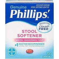 Phillips' Stool Softener, Liquid Gels 30, Pack of 4