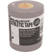 Mueller Athletic Tape, 1.5" X 10yd Roll, Gray, 2 pack