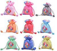 VIAMTO 11pcs 12.0x16cm/4.8''x6.4'' Satin Lined Drawstring Organza Gift Bags,Jewelry Packing Pouches,Wedding Favor Gift Bags,Mixed