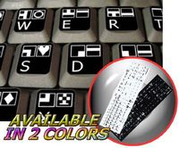 Commodore 64 Non-Transparent Sticker for Keyboard ON Black Background