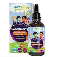 SleepBerry Liquid Melatonin for Kids - Natural Sleep Aid with Elderberry and Vitamin D - Boost Immune System While They Sleep (1 Fl. Oz)
