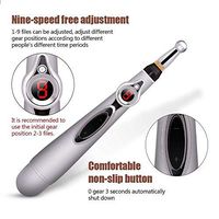 DLOGG Household Massage Electronic Pen, Electric Meridians Laser Acupuncture Machine Magnet Therapy Instrument Meridian Energy Pen Automatic Search for Acupuncture Points Massager Relief Pain Tools