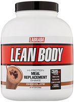 Lean Body All-in-One Chocolate Meal Replacement Shake. 35g Protein, Whey Blend, 7g Healthy Fats & Fibre, 22 Vitamins and Minerals, No Artificial Colours, Gluten Free, (20 MRP Packets) LABRADA