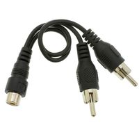 ACL 6 Inch RCA Female to Dual RCA Male Splitter/Adapter, 1 Pack