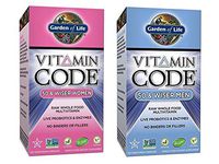 Garden of Life Supplement Bundle (2 Items) – Vitamin Code 50 & Wiser Women + Vitamin Code 50 & Wiser Men – 120 capsule size