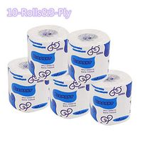 Kitchen Home Paper Towels, 10 Toilet Paper Rolls, Soft&Strong absorbent 3 layers, Regular Rolls, Family Rolls