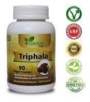 ORIGIN INDIA Triphala Capsules | 90 Vegan 450 Mg Pure Triphala Extract Capsules | 100% Natural Remedy for Detoxification & Rejuvenation