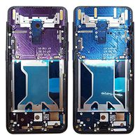 JUNXI Phone case Phone Cover Middle Frame Bezel Plate for Oppo Find X (Black) (Color : Black)