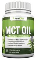 MCT Oil - 3000mg Per Serving - 180 Softgels - Made From 100% Organic Coconuts - Non GMO, Cold Pressed, Paleo Friendly Capsules - Great For Weight Loss, Mental Focus, Energy Boost and Kickstarting Keto