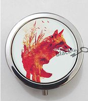 BlackKey Animal Fox 3-Compartment Decorative Pocket Gift Box Case Organizer for Pill, Color 1 -420