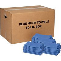 50 Lb. Box 100% Cotton Huck Towels, Blue