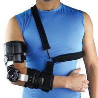 Comfortland Medical CK-700 Universal Premier Hinged Post-Op Elbow Brace Elbow Brace With Strap (LEFT UNIVERSAL)