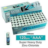 2X 60Pc AAA VINNIC Super Heavy Duty Eco Friendly Batteries Replaces LR03, MN2400, R03P, SUM4, LR3, HP16, AM4, 4003, E92, 824, K3A, R3, UM4, UM-4, 24A, Micro, Microlight, Potlood, R03, PC2400