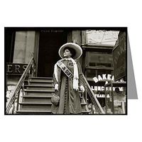 Twelve Vintage Historic Notecards of Suffragette Trixie Friganza, Feminist,Teacher, Actress, Comedian Decending Steps, New York