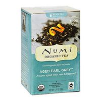 Numi Tea Organic Aged Earl Grey Black Tea Bags, 18 Count