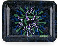 Ooze - Metal Rolling Tray - Medium 10x7.75 - Smoking Accessories - Rolling Tray - Ashtray - Rolling Tobacco Tray - Smoking Accessories Dry Herb - Tobacco Accessories (Octo)