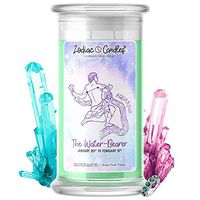 ♒ Aquarius | Zodiac Star Signs Jewelry Candle 21oz | Surprise Prize Valued at $15 - $7,500 Inside | Choose From 30+ Scents | Birthday Cake | Earrings