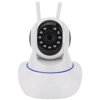 Home Security System HD 720P Wifi Wireless IP Camera Camera Plug and play With Night Vision (White)