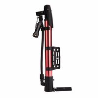 Ecosin Fashion Portable Bike Bicycle Aluminum Pump Ball Tire Hand High Pressure Inflator (Red)