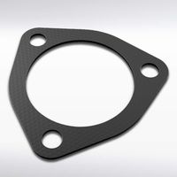 Autozensation 2.5" 3-Bolt Header Manifold Down Pipe Catback Turbo Exhaust Gasket Flange 1PC