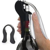 Vinomaster Wine Bottle Lever Screwpull Opener Gift Set - Best Rabbit-Style Corkscrew Bar Accessory