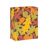 NW Autumn Leaves Matte Gift Bags - Cub Size - 8x4x10in. - 80 Pack