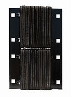 Durable Corporation Standard Rubber Dock Bumper, Rectangular, Laminated, Vertical Mount, 8 Holes, 13" Length, 20" Width, 4-1/2" Depth, 11" Center to Center Hole