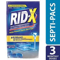 Rid-X Septic Tank System 3 Month Supply Dual Action Septi-Pacs Treatment FamilyValue 3Pack (3Count)