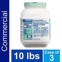 Bulk Dish and Surface Chlorine Non-Rinse Restaurant Sanitizer and Cleaner by Clean Quick Professional, for use in Commercial Kitchens on Milkshake, Yogurt, Soft Serve Ice Cream, and Ice Machines, 10 lb. Bucket (Case of 3)