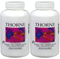 Basic Nutrients IV (With Copper and Iron) - Thorne Research - 180 Vegetarian Capsules (Pack of 2)