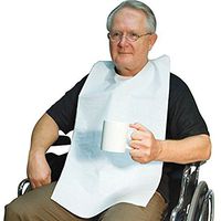 Case of Disposable Adult Bibs Tie-Back 16"W x 33"L (300 Pack)