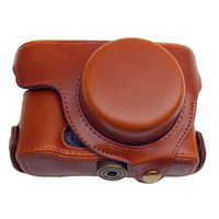 Stzonece Fashion Extremely Good Camera PU Leather Case Bag Cover With Shoulder Strap for Olympus XZ-1 XZ-2 XZ1 XZ2 XZ 1 XZ 2 Camera (Brown)