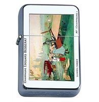 Champagne France Airplane 1910 Oil Lighter D-321