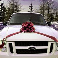 Big Metallic Royal Blue Gift Bow - 14" Wide, Birthday, Christmas, Police Support, Law Enforcement Awareness Ribbon, Fundraiser, School, Office, House Warming, Easter