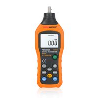 PEAKMETER Tachometer PM6208A Handheld Contact Digital Tachometer Meter Motor Speed Gauge Tester 50RPM-19999RPM 100 Groups Data Logging Data Hold Max/Min/AVG LCD Backlight Accuracy：± (0.03% + 2)