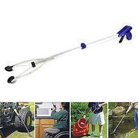 KOBWA Reacher Grabber, Pick Up Stick Tool Lightweight Aluminum 81 cm Extra Long Arm Reaching Claw, Foldable Handy Reacher Disabled Reach Aid Rubbish Litter Picker for Garden Beach Leaf Poop