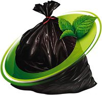 Trash Bag, 56 gal., LLDPE, Black, PK100
