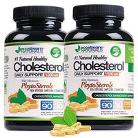 (Pack of 2) Healthy Cholesterol Phytosterol Complex by Ecostream Naturals - Triple Beta 1550mg Daily Support - Beta-Sitosterol and Natural Plant Sterols - Advanced HDL-LDL Support